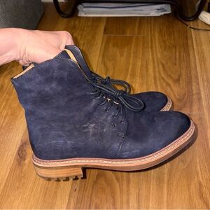 Womens Navy Sofft Lilia ankle boots sz 7